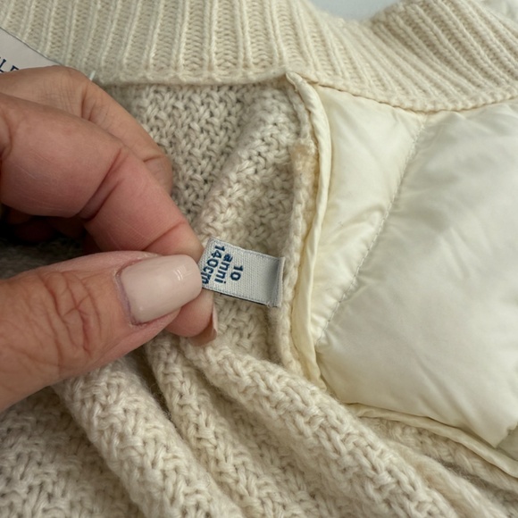 Moncler Girls Off White Puffer Winter Ski Fall Zip Jacket - Picture 13 of 16